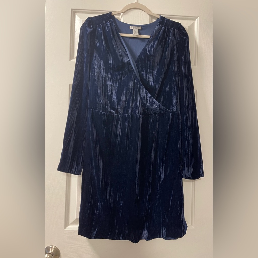 Women’s Blue Velvet Dress Size 12